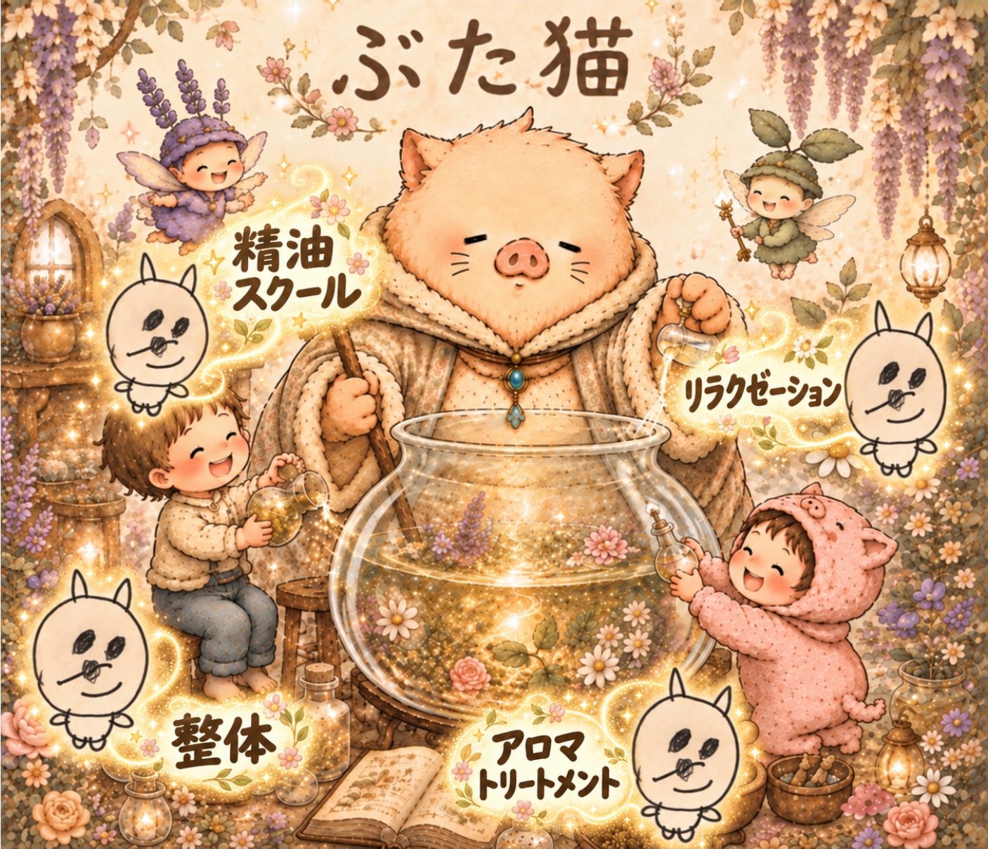 リラクゼーションサロン　アロマスクールぶた猫